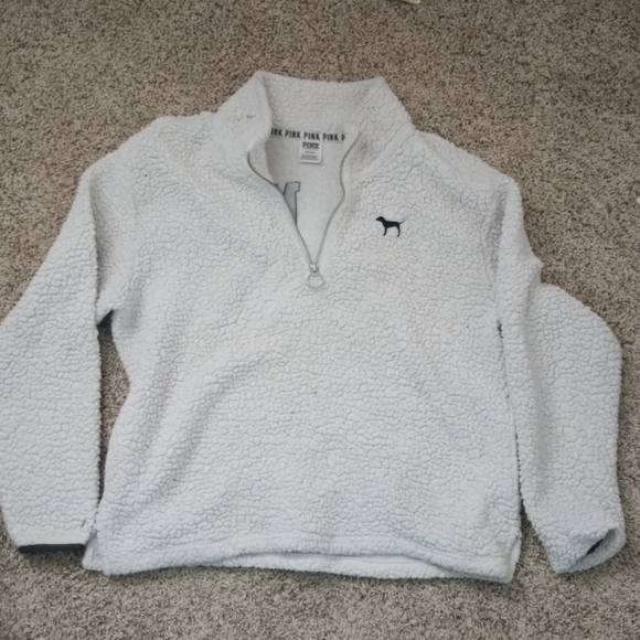 PINK Victoria's Secret Sweaters - VS PINK sherpa sweatshirt